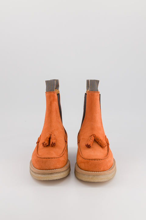 LISON - Chelsea boots in suede rust
