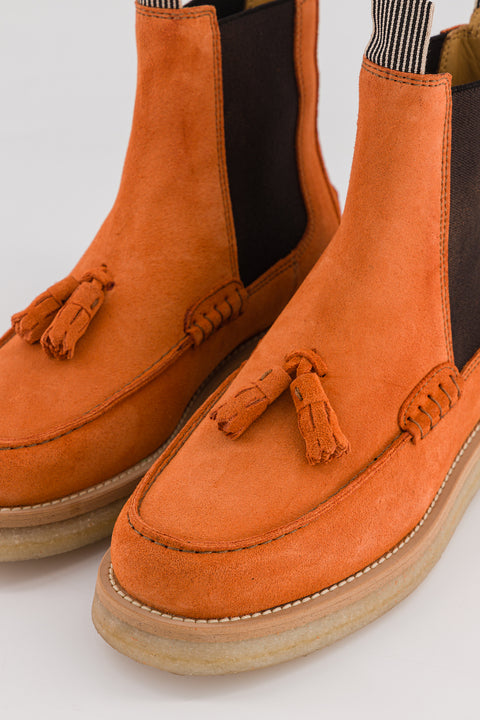 LISON - Chelsea boots in suede rust